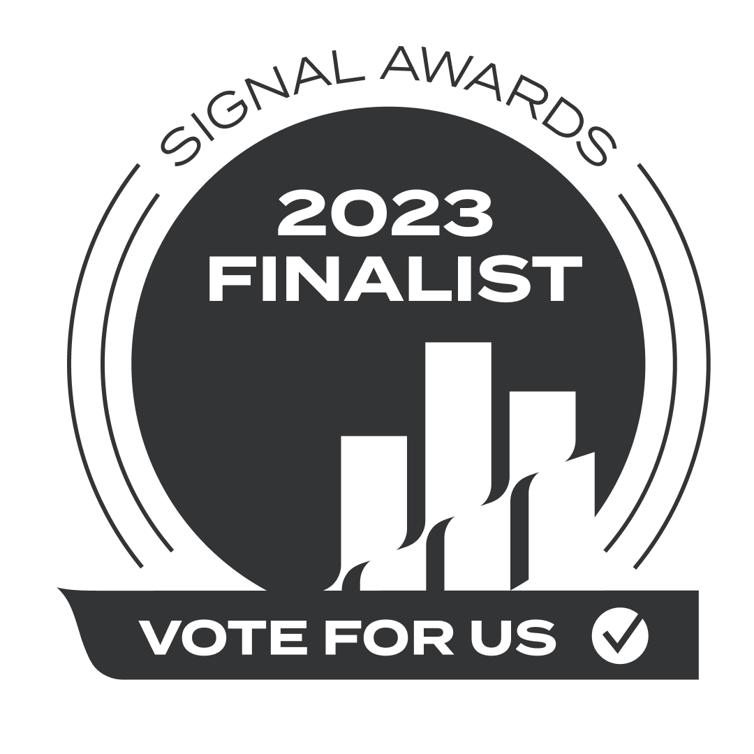 Signal Finalist Vote for us badge