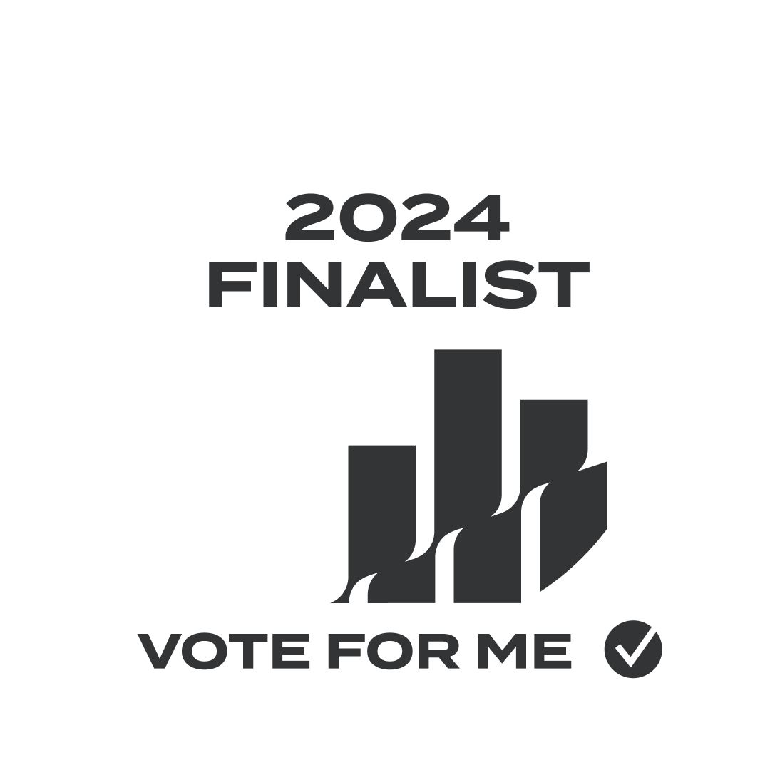 Signal Finalist \'Vote for Me\' Badge (inverted)