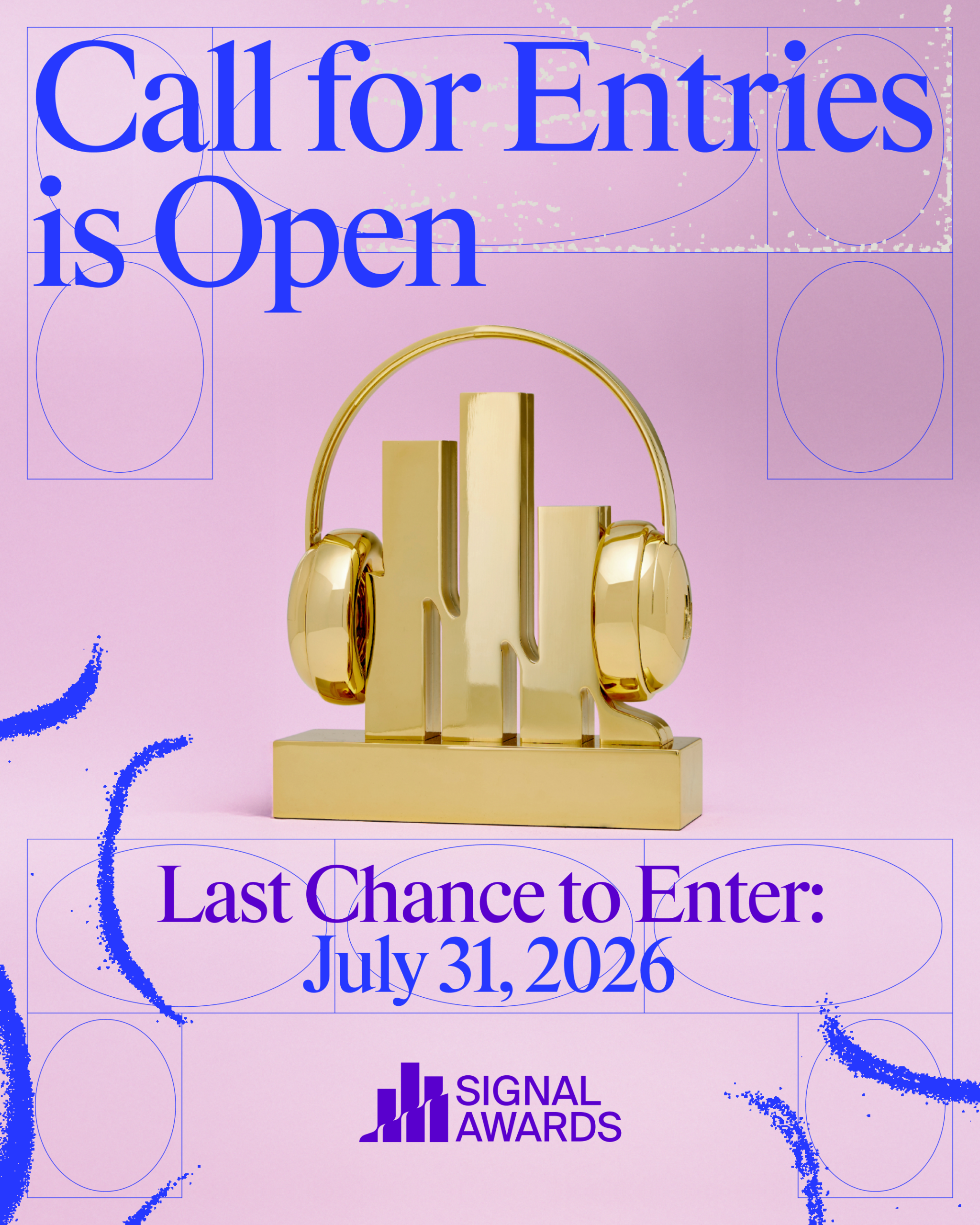 Call For Entries with Trophy